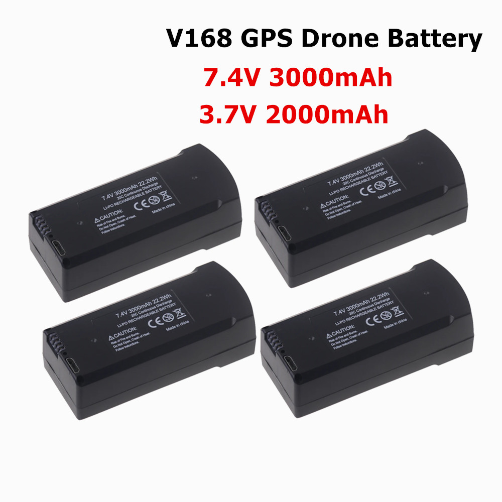 Eachine Drone E58 - 7.4V 3000mAh バッテリー V198 V168 プロマックス