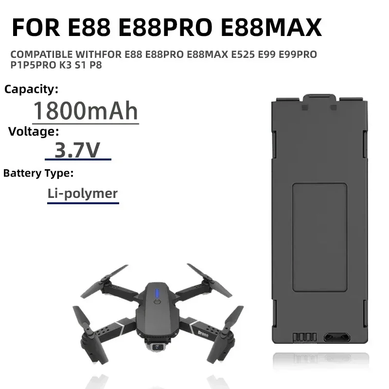 E99プロドローンリチウム充電式バッテリー、rcドローン用オ - Eachine Drone E58 のレビューと価格
